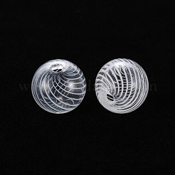 Transparente handgemachte mundgeblasene Glaskugelperlen&nbsp;GLAA-T012-33B