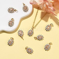 Pendentifs en laiton Shegrace sertis de micro-pavés de zircone cubique&nbsp;XGRQ2O533-446A-G