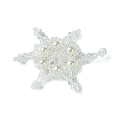 3 pièce de perles de rocaille de Noël bicolores&nbsp;PALLOY-MZ00300