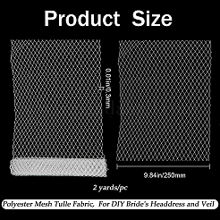 Velo di organza di poliestere a rete con occhi grandi&nbsp;DIY-WH0028-94B
