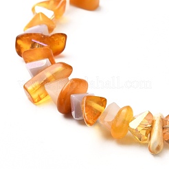 Bracciale con perline in vetro e pietre naturali per ragazze&nbsp;BJEW-JB06874