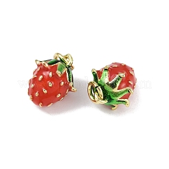 Pendentifs d'émail en laiton &nbsp;KK-H072-18G-10