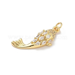 Colgante micropavé cubic zirconia de latón&nbsp;KK-P330-08G