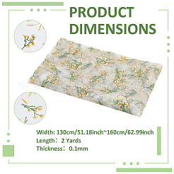 Spitzenstoff aus Polyester mit Blumenmuster und Stickerei&nbsp;AJEW-WH0314-267