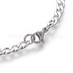 Anlaufgeschützte Panzerkettenarmbänder aus Edelstahl 304&nbsp;BJEW-E369-12P