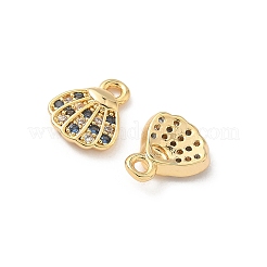 Breloques en laiton avec zircone cubique de micro pave&nbsp;X1-KK-C099-01H-G