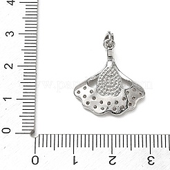 Pendenti in resina con micro pavé di zirconi cubici trasparenti in ottone&nbsp;CU-CBA5C42-08P