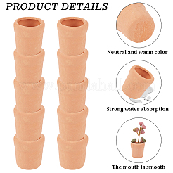 10 mini vaso di porcellana con ornamenti in miniatura&nbsp;DJEW-GF0001-93