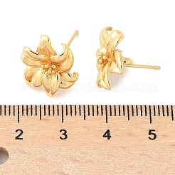 Accessoire de boucles d'oreilles en laiton&nbsp;KK-U069-01G