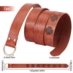 Cintura o ring in similpelle goffrata retrò&nbsp;AJEW-WH0277-14A