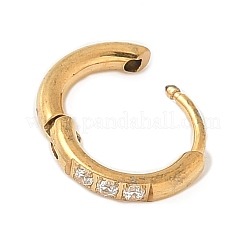 Aros para cartílago con circonita cúbica transparente y micropavé de acero inoxidable 316&nbsp;WG9FB89-07
