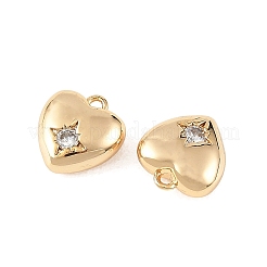 Breloques en laiton serties de micro-pavés de zirconiums cubiques transparents pour la Saint-Valentin de Shegrace&nbsp;XGRQ4N358-737G