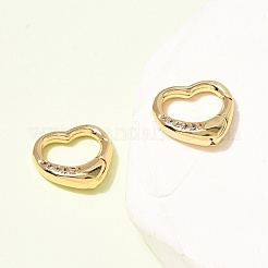 Messing Micro Pave klare Zirkonia Feder Tor Ringe&nbsp;ZIRC-F146-01B
