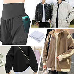 Polyester-Rippstoff für Bündchen&nbsp;DIY-WH0430-351B