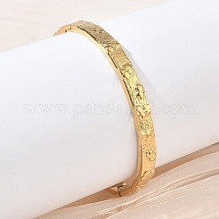 Bracelets articulés en acier inoxydable 304 texturé pour femmes&nbsp;BJEW-Z178-04G