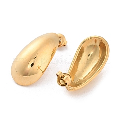 Orecchini a bottone in acciaio inossidabile 304&nbsp;EJEW-H115-16G