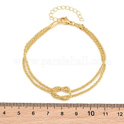 Braccialetti da donna a un filo con nodo a catena in ottone&nbsp;KK-CBA68DA-17A-G