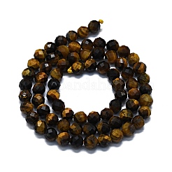 Fili di perline di occhio di tigre naturale&nbsp;G-G927-30