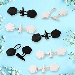 Botones de resina 8pcs 2 colores&nbsp;FIND-CY0001-32B