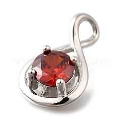 925 Sterling Silber Pavé-Anhänger mit Zirkonia&nbsp;STER-V001-03P-01
