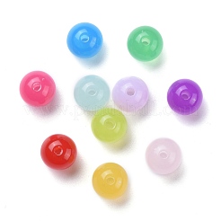 Abalorios de acrílico de imitación del jade&nbsp;X-SACR-S188-10mm-M