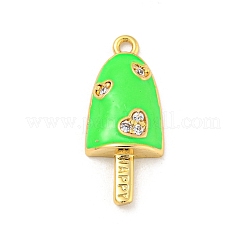 Cremagliera placcatura micro ottone spianare pendenti zirconi&nbsp;KK-P277-08G