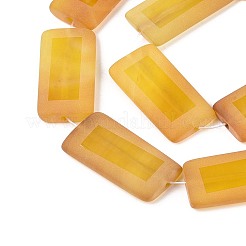 Gefärbte natürliche gelbe Achatperlenstränge&nbsp;G-T144-25A