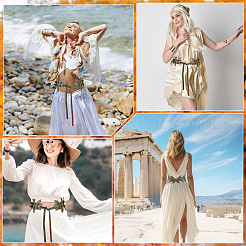 Ceintures à chaîne en cuir PU pour femmes&nbsp;AJEW-WH20060-15B