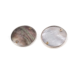 Natürliche schwarze Lippenmuschel-Anhänger&nbsp;SHEL-N036-08