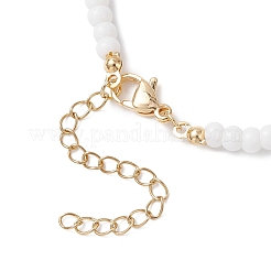 Collane di perle keshi in imitazione plastica e perline di vetro rotonde per le donne&nbsp;NJEW-JN05462