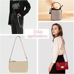 6 rallonge de sangle de sac à main en chaîne gourmette en fer de 6 styles&nbsp;FIND-CA0005-93