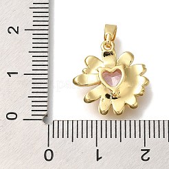 Cremagliera placcatura micro ottone spianare pendenti zirconi&nbsp;KK-I720-50G