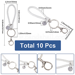 10 x Schlüsselanhänger aus PU-Leder&nbsp;KEYC-SC0001-35A