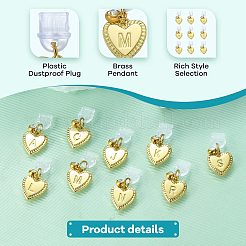Bouchons anti-poussière mobiles en plastique 4 pièces&nbsp;HJEW-SW00232-05