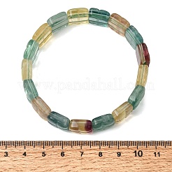 Bracelets extensibles en perles de fluorite naturelle pour femmes et hommes&nbsp;BJEW-D461-02C