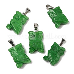 Gefärbt natürliche weiße Jade Anhänger&nbsp;G-B127-09P-02
