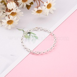 Bracelets à chaîne rolo en acier inoxydable 304 pour femmes&nbsp;BJEW-JB05996-01