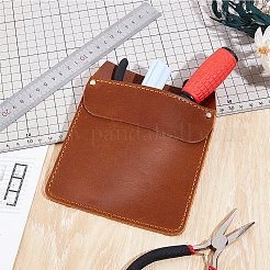 Pochette de poche en cuir de vache pour stylos et outils&nbsp;DIY-WH20007-781A