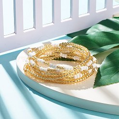 2 stücke sommer schmuck taille perle&nbsp;NJEW-C00024-02