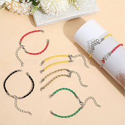 30 bracelet tressé en cuir PU&nbsp;MAK-SC0001-30A