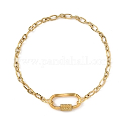 Bracelets chaîne mère-fils/chaîne Figaro en acier inoxydable 304 pour femmes&nbsp;BJEW-JB14263