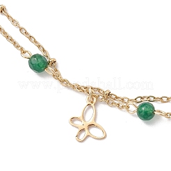 Fußkettchen aus Gliederkette aus Edelstahl 304&nbsp;AJEW-AN00705-01