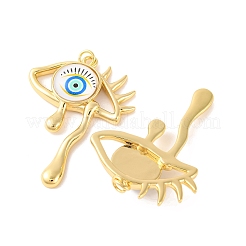 Porte micro ouvrent pendentifs zircone cubique en laiton de placage&nbsp;KK-H486-23G-05
