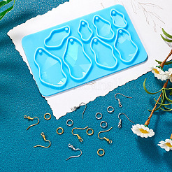 1 Stück Silikonform für Anhänger mit unregelmäßiger Geometrie&nbsp;DIY-TA0005-88