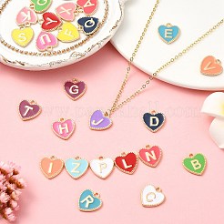 52pcs pendentifs en émail en alliage&nbsp;ENAM-CJ0007-07A