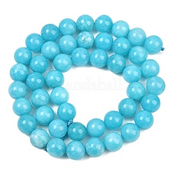 Chapelets de perles en jade blanc naturel teinté&nbsp;GG-CBAD029-A07-8mm