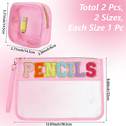 Trousses de maquillage en pvc et polyester&nbsp;ABAG-WH20014-06F