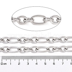 Anlaufgeschützte Figaroketten aus Edelstahl 304&nbsp;CHS-E009-02P