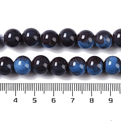 Brins de perles de verre de peinture de cuisson&nbsp;GLAA-H031-01C-05