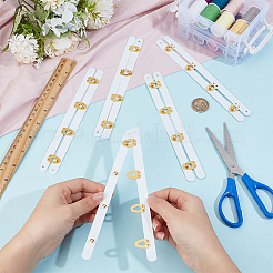4 Paar Korsettverschlüsse aus Edelstahl&nbsp;DIY-BC0017-51A